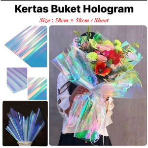 Holographic Wrapper For Flower Bouquet Wrapper Clear Cellophane Wrapper