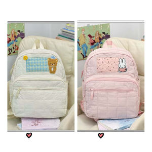 FX 2026 Korean Style Sweet and Ladylike Backpack Fashionable and Versatile Student Schoolbag XF