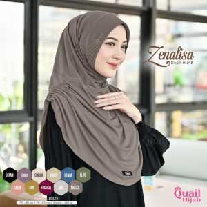 HIJAB ZENALISA HIJAB INSTAN JERSEY SERUT KANAN KIRI ORI QUAIL