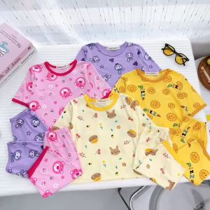 [7-30kg] Đồ Bộ Bé Gái Vải Thun Lạnh Hàng Minlybaby Chính Hãng Size Đại Mềm Mát  - Unibaby - G392 - G505