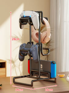 Multi-Layer Gaming Headset Stand Switch PS5 Xbox Controller Holder Desktop Organizer Anti-Fall Earphone Rack Nintendo Accessory