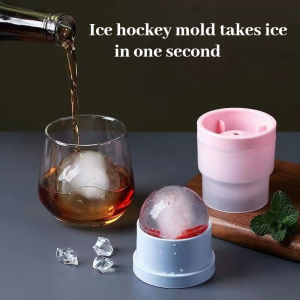 Premium Silicone Ice Ball Maker –Round Whiskey Ice Mold | Slow-Melting & Crystal Clear Ice Balls | Reusable & BPA-Free (Acuan Ais Bulat)