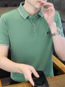 Áo Thun Polo Cotton Nguyên Chất Cao Cấp Mùa Hè Mới Cho Nam Phong Cách Công Sở Thường Ngày Tay Lửng Mỏng Rộng Thời Trang Đa Năng