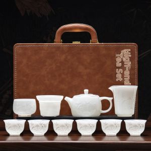PUQI | Luxury Ice Style Porcelain Tea Set