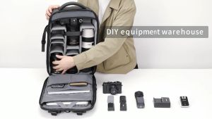 SEA CHOICE Backpack Large Capacity Men Bag Professional Camera Backpack Outdoor Travel Proof Shockproof Camera Bag