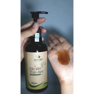 Sữa Tắm Thảo Dược thiên nhiên 300ml - Hoa Nén - Vegan - Làm sạch da dưỡng ẩm giảm ngứa mẩn đỏ thư giãn thơm tự nhiên