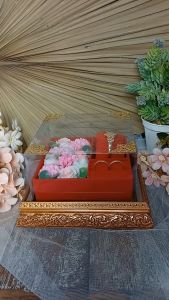 Kotak Bunga Tempat Cincin dan Gelang untuk Mahar atau Seserahan Pernikahan - FBGC