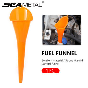 SEAMETAL Car Long Stem Funnel Oil Fuel Filling Tools Anti-splash Plastic Funnel Auto Accessories Motorcycle Refueling Tools
