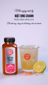 Mật ong Chanh muối hồng Himalaya Honimore 500g - tiện lợi giúp giảm cân tăng đề kháng