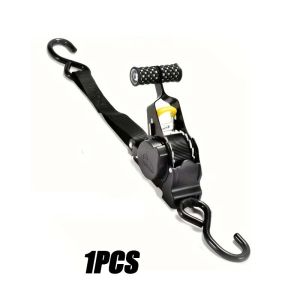 Multi-functional Versatile Motorcycle Car ATV Vehicle Daily Cargo Transportation Retractable Auto Straps with Ratchet Tensioner