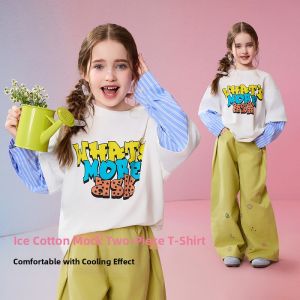 Ask Junior | Kids Spring New Style Faux Layered Long Sleeve T-Shirt