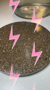 Prana Disc – Premium Handcrafted Orgonite Disc Energize Drinks Charge Crystals Enhance Space Energy