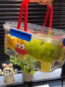 Kitchen Refrigerator Fresh-Keeping Box With Cover Food Storage Box Food Vegatables Fruits Storage