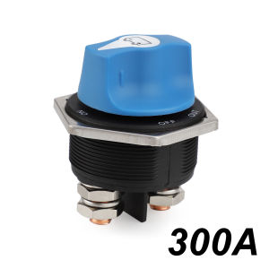 Car Battery Race Rally Switch 50 100 200 300A blue Battery Disconnector Isolator Cut Off Switch Kit For RV Motorcycle Truck Boat