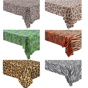 1pc Disposable Tablecloth 137*274cm Animal Tablecloth Animal Jungle Safari Party Kids Birthday Party Supplies Table Cover Decor