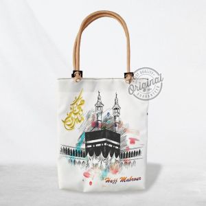 20+ Totebag printing potrait Tali sumbu/souvenir/oleh-oleh/Korea/Jepang/Mekkah/singapura