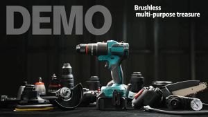 สว่านไร้สาย เครื่องมือช่างไร้สาย ชุดใหญ่ เปลี่ยนหัว และเจาะ เจีย ตัด กระแทก เลื่อย ขัน ขัด บล็อค ฉลุ เป่า สูบ เซาะ ถอด ราคาที่สุด สำหรับคนที่มีการใช้งานในการเทรด ผ่านระบบออนไลน์