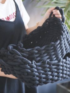 Thickened Cotton Rope Handmade Storage Box: A Perfect Desktop Organizer