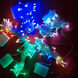 COMBO 5 Dây đèn LED CHỚP Trang trí Noel 4m 30 Bóng Nhiều màu IC CHÍNH CHẾ ĐỘ CHỚP Tiết kiệm điện Đủ màu Trắng Vàng Xanh