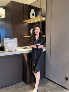 🫰🏻 Sweetie Store 🫰🏻 [ READY STOCK ] Women Pyjamas Satin Size M-4XL Nightdress Baju Tidur