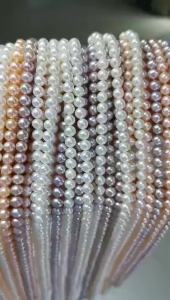 <1207> 2-9mm Zhuji Natural Fresh Water Loose Pearl Small Pearl Ornament Semi-Finished Real Pearl near round Pearl Necklace