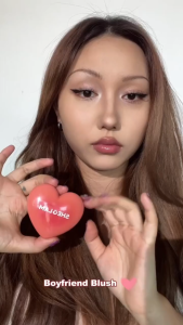 SHEGLAM Playing Cupid Cream Blush Multi-Use Natural Satin Finish Lip & Cheek Cream Heart-Shaped Makeup