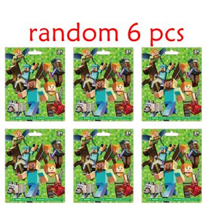 Bandai | Min-a-craft Random 1-24Pcs Blind Box Game Figures Movable Joint Block Collectible Doll Desk Ornament Trendy Holiday Gift Souveni