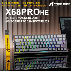 ATTACK SHARK | Magnetic Switch Keyboard ATTACK SHARK X68HE X68PRO HE and FREEWOLF F68 Wired F68Pro Wireles with 8000Hz Report Rate and RGB Ligh