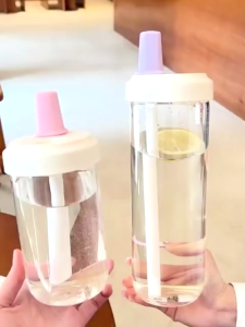 Straw Cup Anti-fall Water Cup Portable Drink Cup Large Capacity