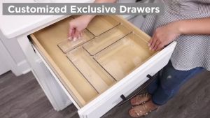 Transparent Drawer Storage Box Table Acrylic Storage Bins Stationery Cosmetic Makeup Organizer Desktop Drawer Partition Organizer Box Multi Size Plastic Organizer Box Kitchen Bedroom Office Drawer Organizer Case