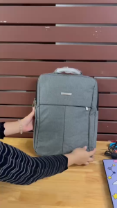 831 กระเป๋าโน๊ตบุ๊คสีดำ MEIJIELUO กระเป๋าเป้