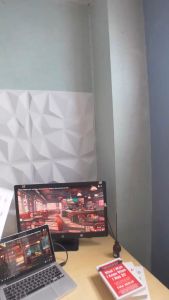 DIY pegboard กระดานเจาะรู ติด ห้อย แขวน ตกแต่งห้อง เพิ่มฟังก์ชันเก็บของ ไม่ต้องเจาะผนัง(HongKong60)