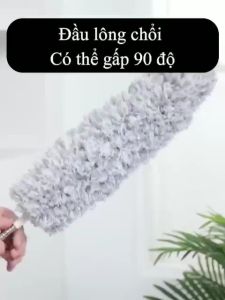 Chổi quét bụi trần nhà kéo dài 2m8 chổi lông quét bụi mạng nhện đa năng điều chỉnh độ dài
