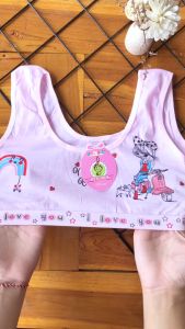 6 PCS Miniset Katun Anak Perempuan | Miniset Tali Lebar Remaja Wanita Merek Domisol | Step 1 Bra Tanpa Busa | Miniset Anak ABG