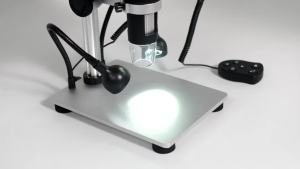 7" LCD Digital Microscope 1200X Magnification for Coin Stamps PCB Circuit Repair Soldering DM9 Microscope with Lights PC View