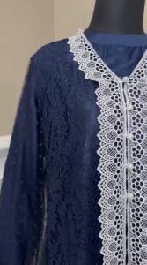 Gamis Brukat 2 in 1 Jumbo L XL XXL 3XL 4XL Muat Sampai BB 120kg Paling Laris LD 100 120 130 140