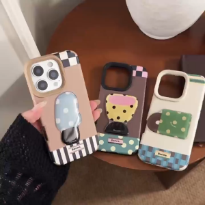 3D เคสศัพท์ลายจุดสีติดหนังสำหรับ iPhone 11 12 13 14 15 16 17 Pro Max Plus เคสป้องกันการตกแบบนุ่มสำหรับ iPhone 13