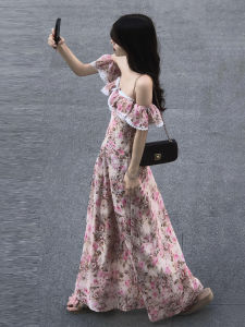 LIRENQING | Floral Off-Shoulder Lace French Dress