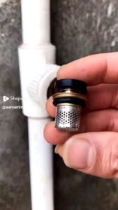 katup pipa air stop kran kuningan filter seal karet anti bocor