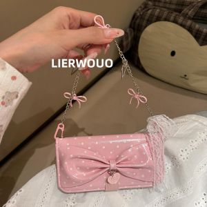 LIANGWU | Stereoscopic Bow Flap Crossbody Style Ins Wind Trendy Phone Case For iPhone