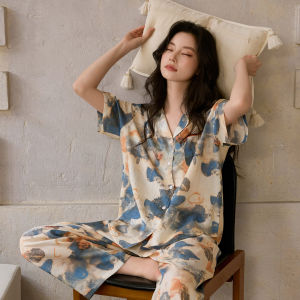 MiiOW | Bộ Đồ Ngủ Tencel Cao Cấp Mát Mẻ Tay Ngắn Cho Mùa Hè