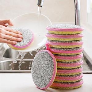 5/10Pcs Double Side Dishwashing Sponge Pan Pot Dish Wash Sponges Household Cleaning Tools Kitchen Tableware Dish Washing Brush [SG SELLER]