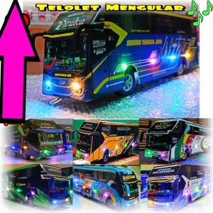 miniatur bus req foto dan nama