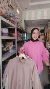 kemeja wanita oversais / atasan wanita / kemeja wanita / kemeja viral 2022 terbestseller