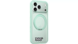 Luxury 360° Rotating Magnetic Ring Stand Case for MagSafe for iPhone 17 16 Pro Max 17 Matte Transparent Shockproof Phone Cover
