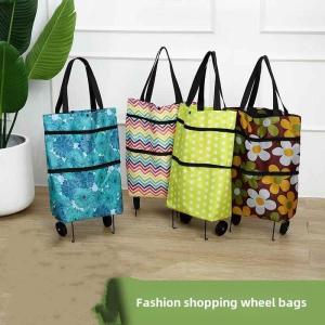 LANWAN | Oxford Cloth Shopping Bag with Wheels Foldable