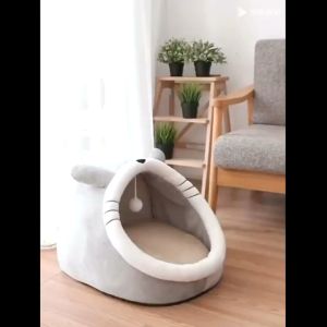 Cat Bed dog bed Cartoon Pet Bed Foldable Removable Washable Pet Sleeping Bed for Cat Dog House Pet Nest Cat Castle
