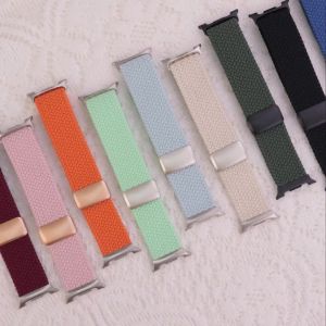 Nylon Loop Sports Strap Braided Solo Loop Bracelet for Galaxy 8Classic 46mm Magnetic Band for Samsung Galaxy Watch 9 8 40mm 44mm