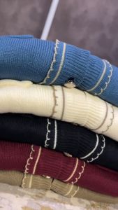 Rose Knit Cardi Rajut Wanita Korea Rajut Halus