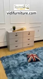 Squirrel Economic Chest 6 Drawer Console Cabinet Hidden Storage- 668-CD